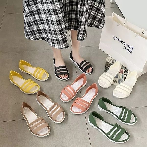 

designer summer sandals for women black nude orange yellow green party wedding fashion womens slides outdoor shoes size 35-41 16