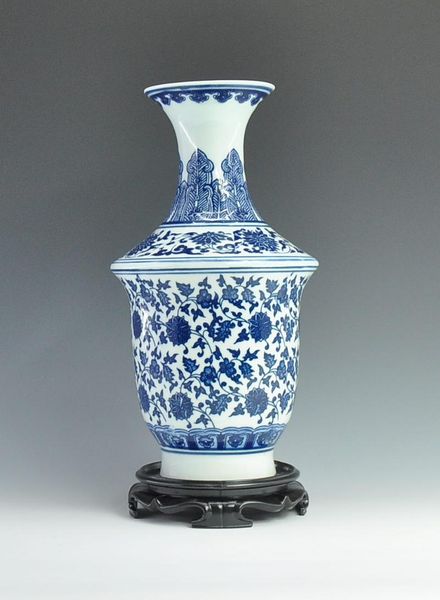 

vases antique qing qianlong mark chinese blue and white ceramic porcelain vase