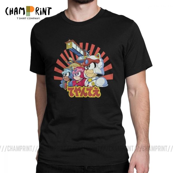 Смешные Samurai Pizza Cats T-рубашки Мужчины вокруг шеи 100% хлопок футболка с коротким рукавом футболка для футболки
