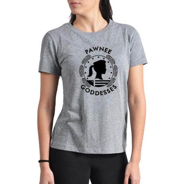 

women's t-shirt 2021 pawnee goddesses t shirt parks and recreation leslie knope, White