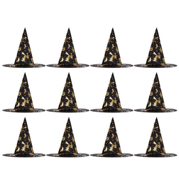 

party hats 12pcs witch cap hat stage performance for adults kids
