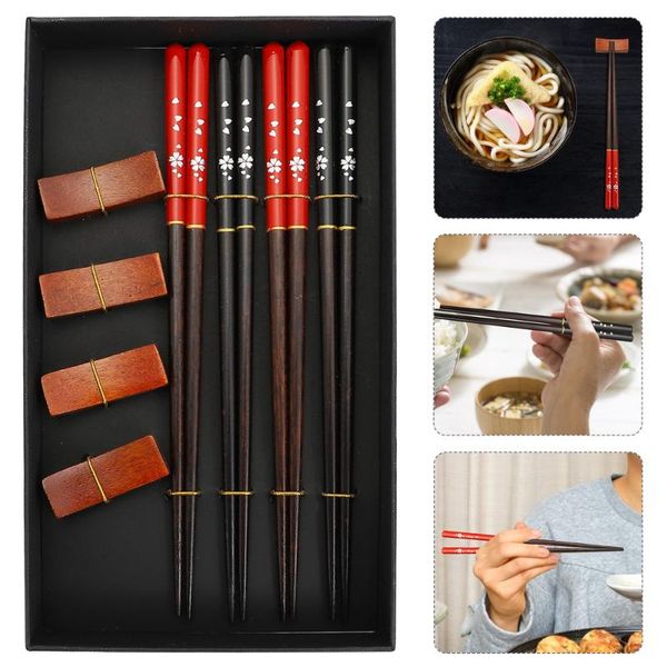 

chopsticks 1 set chopstick and rest delicate holder reusable