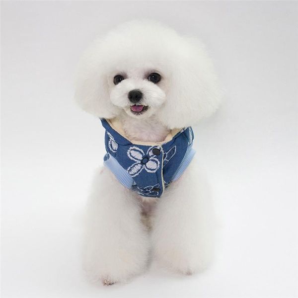 

dog apparel warm pet products clothes flowers pets coats soft cotton puppy for