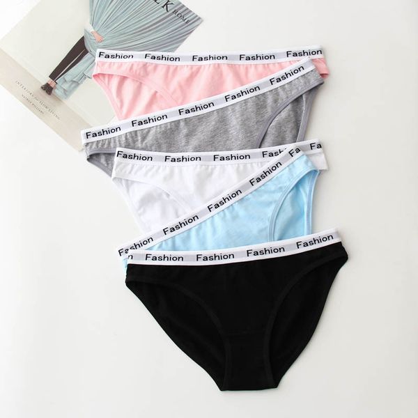 

voplidia 3xl~ plus size women panties cotton ladies briefs female underpants seamless lingerie underwear pm025, Black;pink