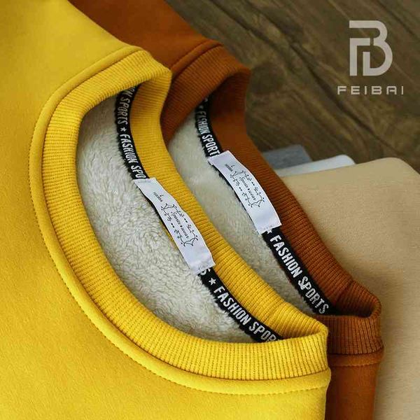 

men's thickened in and winter 2021 new loose cashmere autumn jacket korean pullover casual sweater, Black