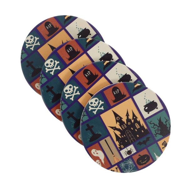 

mats & pads 4pcs cup anti-skidding household coasters (assorted color)