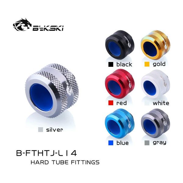 

fans & coolings bykski b-fthtj-l14 hard tube fitting od14mm enhanced anti-off rubber hand compression copper g1/4'