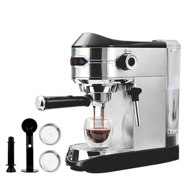 

beijamei 15bar italian electric espresso coffee maker machine retro semi-automatic pump type cappuccino with steam milk frother