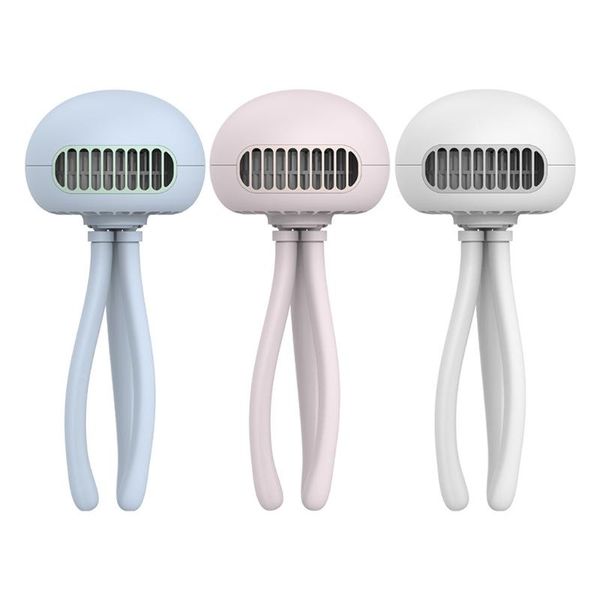 

bladeless clip fan mini jellyfish portable 3 speeds powerful airflow rechargeable battery operated low noise electric fans
