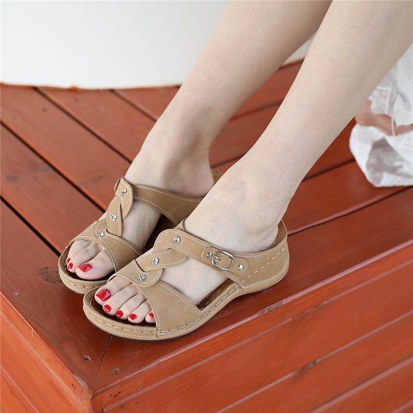 

sandals summer women wedges gladiator 2021 casual platform shoes ladies fashion open toe, Black