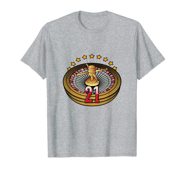 

lucky number 21 t-shirts roulette wheel gambling vegas style, White;black