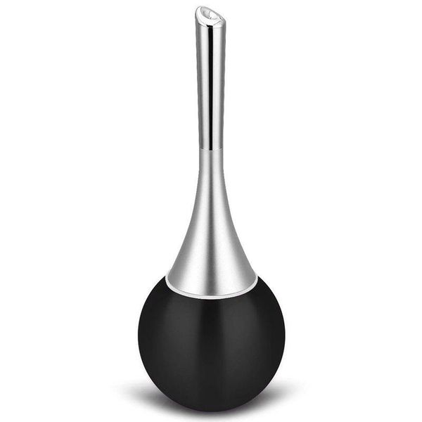 

toilet brushes & holders brush and holder set for bathroom stainless steel portable cleaning bowl brush(black)