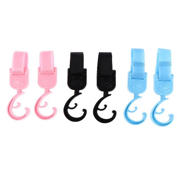 

hooks & rails 2pcs/set baby bag stroller pram rotate 360 degree car seat accessories organizer safety accessory