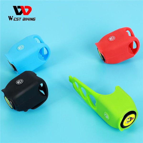 

bike horns west biking electric cycling bells 120 db horn rainproof mtb accessories handlebar bell silica gel shell ring bicycle
