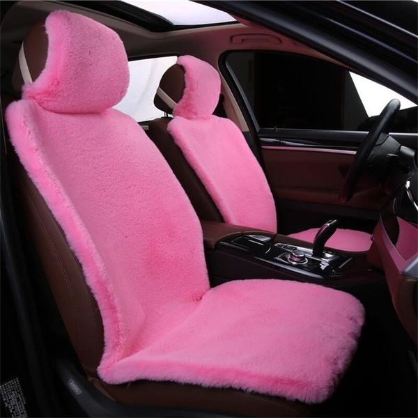 

universal fit car accessories interior car seat cashion for sedan suv warmer 1 piece artificial wool single front seat cover thick warm wint