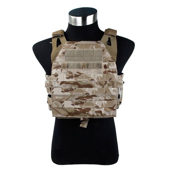 

hunting jackets jim plate carrier 2.0 swimmer cut fit zipper panel pouch military tactical vest multicamÂ® arid sku3399(051587), Camo;black