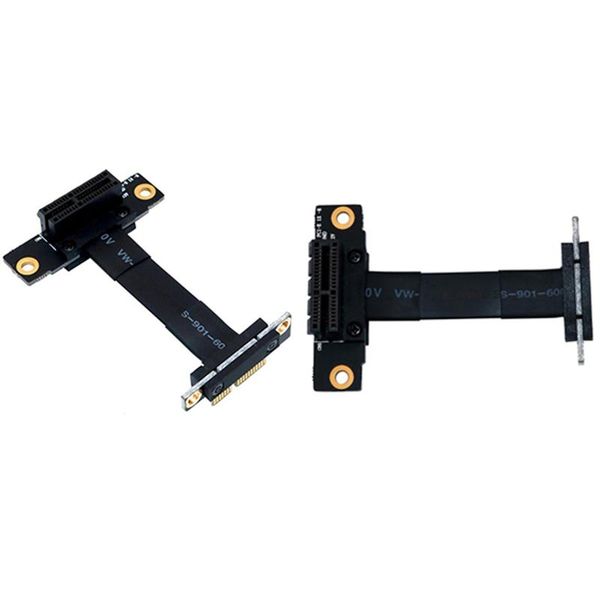 

computer cables & connectors pcie x1 riser cable dual 90 degree right angle 3.0 to extension 8gbps pci express 1x card