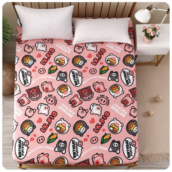 

bedding sets 100% cotton cute fitted sheet for children adjustable mattress covers single bed sheets with elastic bands boys and girls ai5j
