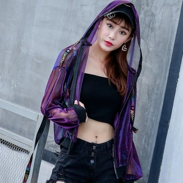 

women's jackets coat women harajuku coats and jacket streetwear windbreaker 2021 loose ribbon baseball uniform sun summer, Black;brown