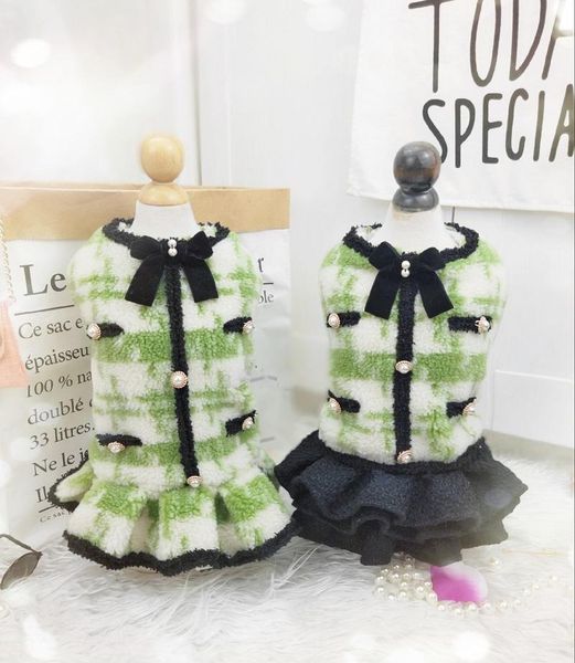 

dog apparel handmade polyester sherpa clothes coat couples dress winter pet outfit 3 style choice maltese florida french pull