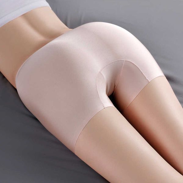 

women's panties summer thin women large size safety shorts seamless ice silk pants under skirt female boxer, Black;white