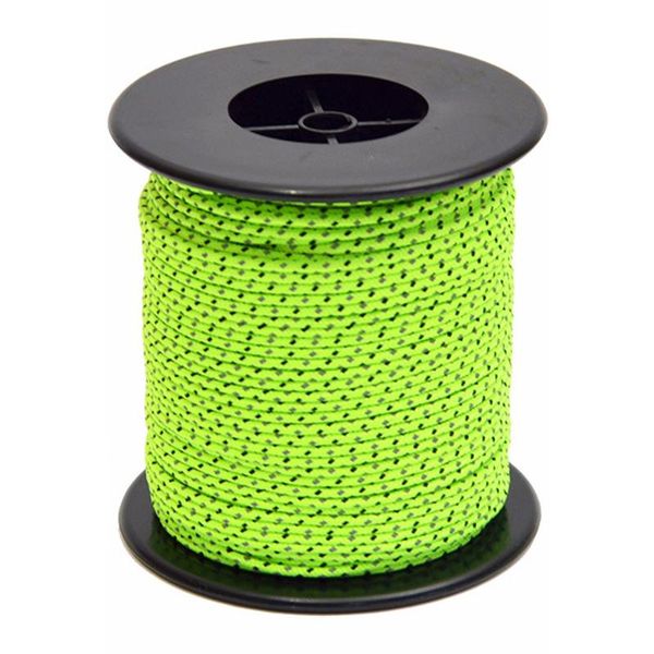 

outdoor gadgets 50m camping rope indoor nylon 2.5/4mm reflective windproof tent guide cord for hiking clothesline hammock