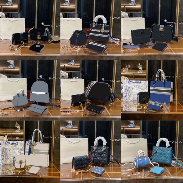

designer fashion woman luxury shoulder bags three-piece totes handbag genuine leather classic pattern design super large capacity gifts 02