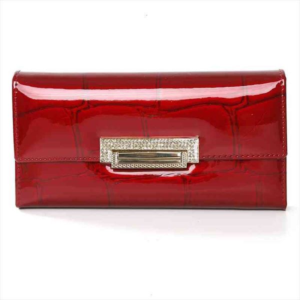 

stone pattern women wallets genuine leather purse female woman wallet brand cow ladies purses, Red;black