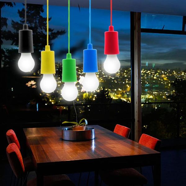 

bulbs pull cord light bulb outdoor garden camping hanging led lamp chandelier portable smart bbq leuchte licht