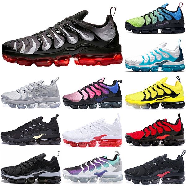 

classic running shoes plus men women triple white black sunset lemon red shark tooth aurora green blue fury grey hyper violet bumblebee gold