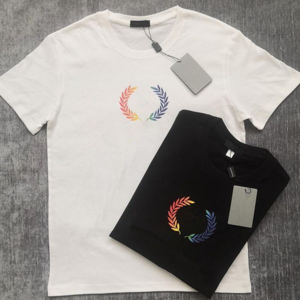 

2021 spring/summer fashion women's & tee round collar pure cotton casual couples with short sleeve plus size loose men ms t-shirt the, White