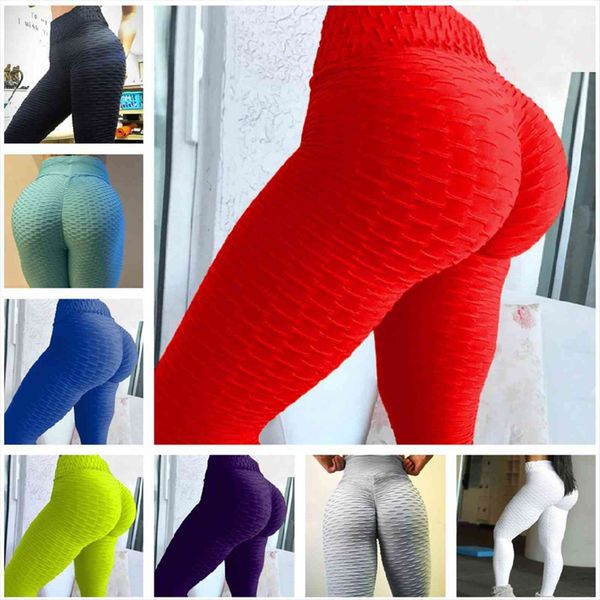

bumps put hip fold womens leggings elastic high waist breathable slim pants indoor sports jeggings seamless leggins, Black