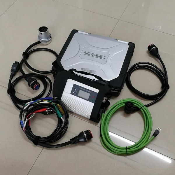 

diagnostic tools mb star c4 sd compact multiplexer and cables used lapcf30 4g software v06/2022 das vediamo for cars trucks