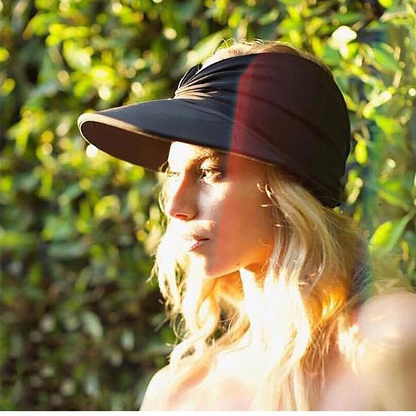 

wide brim hats spring summer women sunshade hat empty beach sun bicycle outdoor sports snapback baseball cap sunscreen visor, Blue;gray