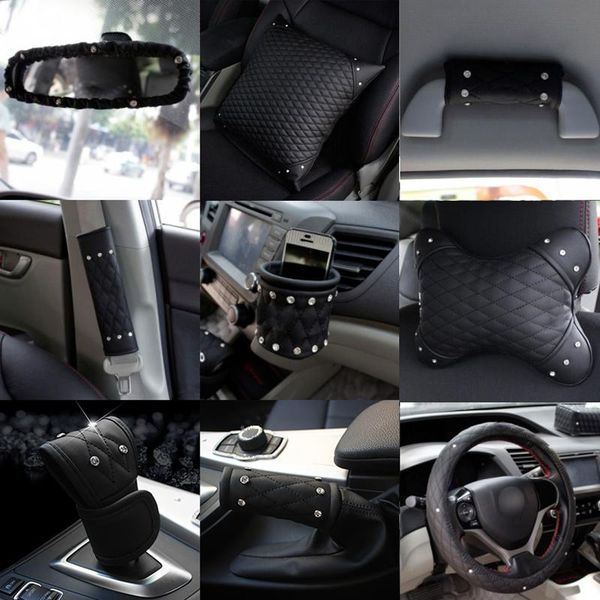 

crystal diamond women's safety car seat belt covers leather with flower cover shoulder pads for girls seatbelt belts & accessories