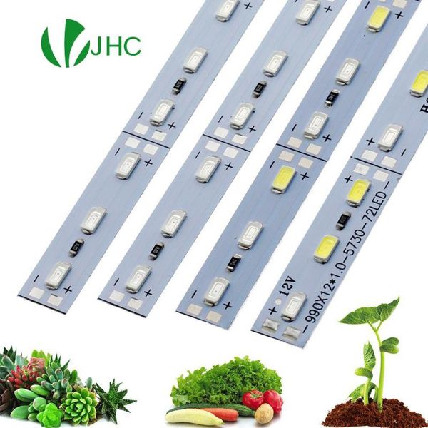 

10pcs/lot indoor led grow lights dc12v 5730 50cm bar rigid strip red blue for aquarium green house plant