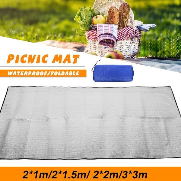 

camping mat tent mattress waterproof aluminum foil eva collapsible sleeping picnic beach pad outdoor pads