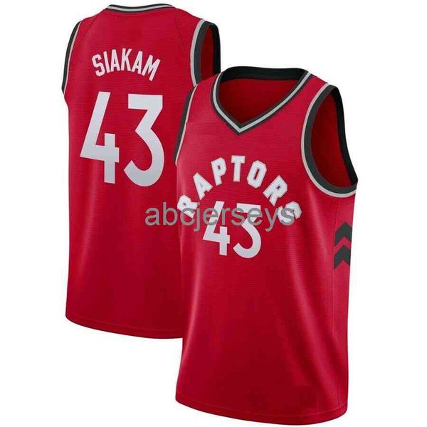 

pascal siakam basketball red jersey men women youth basketball jersey size xs-6xl or custom any name number, Black