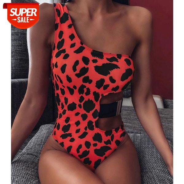 

2020 one shoulder piece swimsuit women swimwear hollow out bodysuit monokini bathing suits beach wear swimming #xd5l, White;black