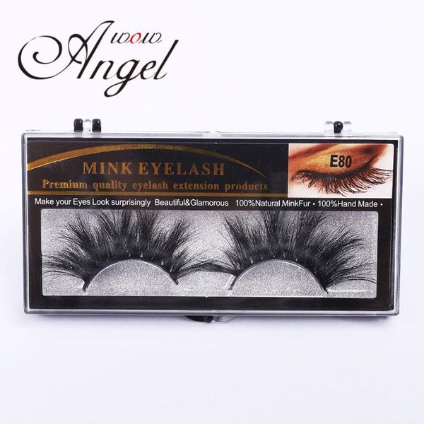 

wowangel mink eyelashes 100% cruelty handmade 3d lashes full strip soft false makeup e801