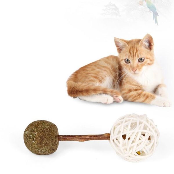 

cat toys cats natural catnip rattan chasing healthy safe interactive for