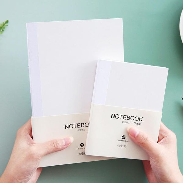 

basic planner notebook refill for ho-bo dokibook cover dot grid a5a6 note school stationery store notepads, Purple;pink