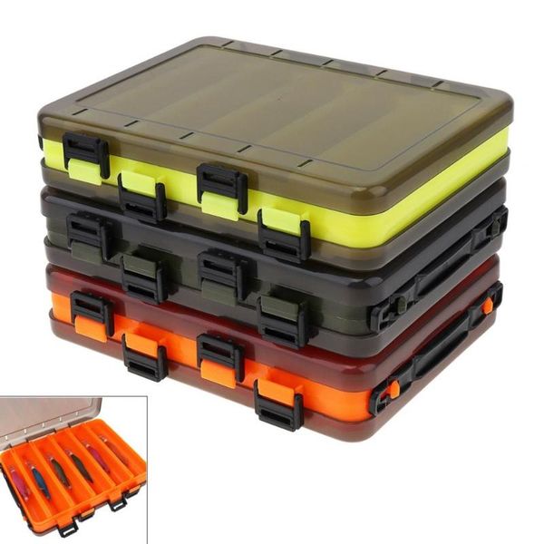 

fishing lure box double side thickening 10 compartments squid for shrimp bait minnow lures storage case accessories