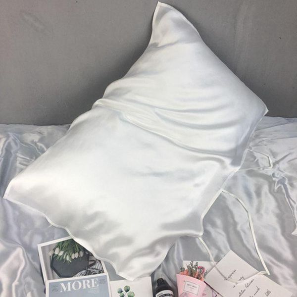 

silk pillowcase beauty chinese pure natural mulberry hair luxury 16 momme white 75x52cm pillow case
