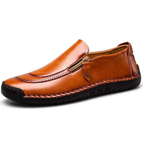 

dress shoes 2021 man cow leather rubber sole size 38-48 office business flats split wedding, Black