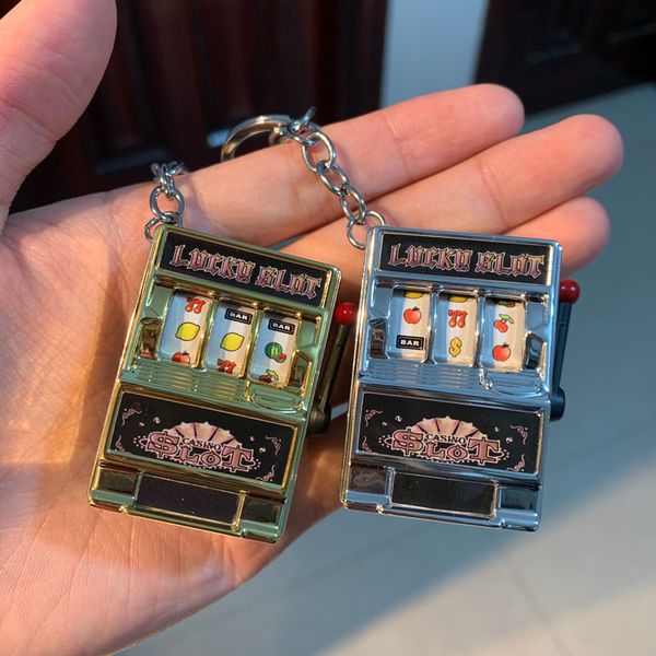 

keychain personalized creative game machine decompression creative pendant men and women give girlfriends gifts schoolbag, Silver