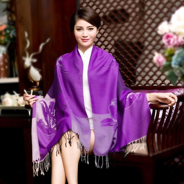 

scarves ethical style floral printing long scarf shawl soft warm women air conditioning wrap hijab wholesale & retail shawls 180x70c, Blue;gray