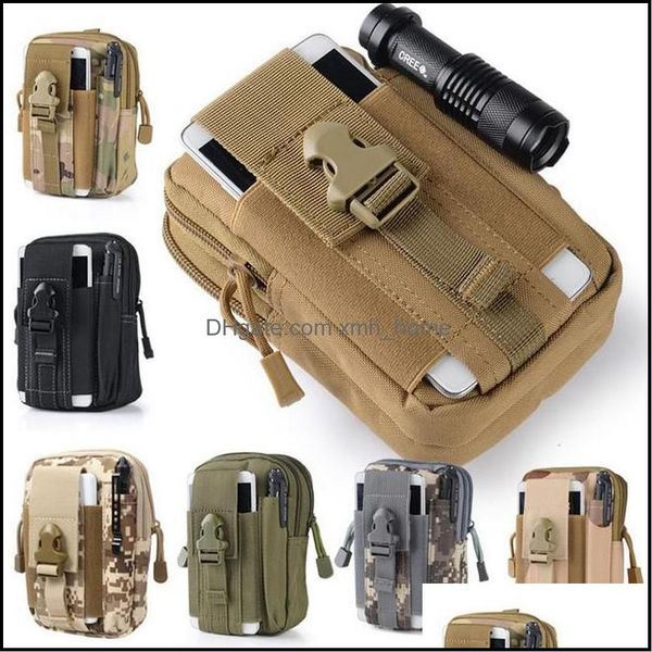 

outdoor sports & outdoorsmen tactical molle belt bag small pocket military waist pack running pouch travel camping bags soft back drop deliv