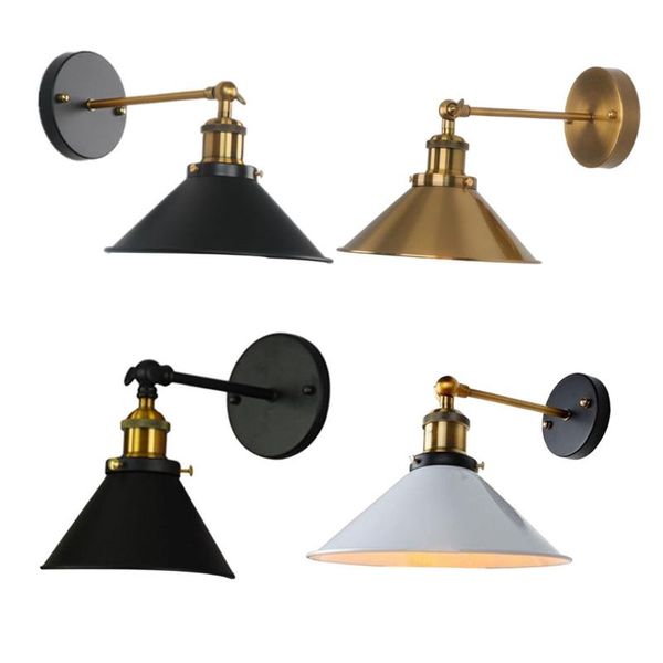 

wall lamp e27 personality creative 1 light lampshade iron industrial antique style for restaurant lighting hallway cafe el