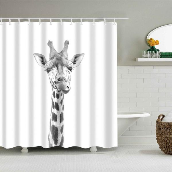 

shower curtains 3d print waterproof fabric washable curtain highland cow bathroom decor modern animals bath